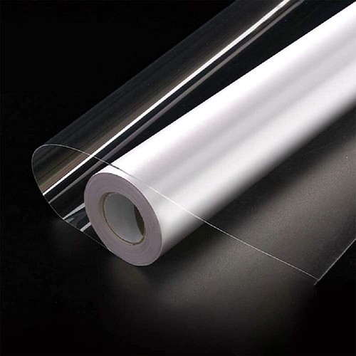 Sticky back plastic roll clear - sticky,